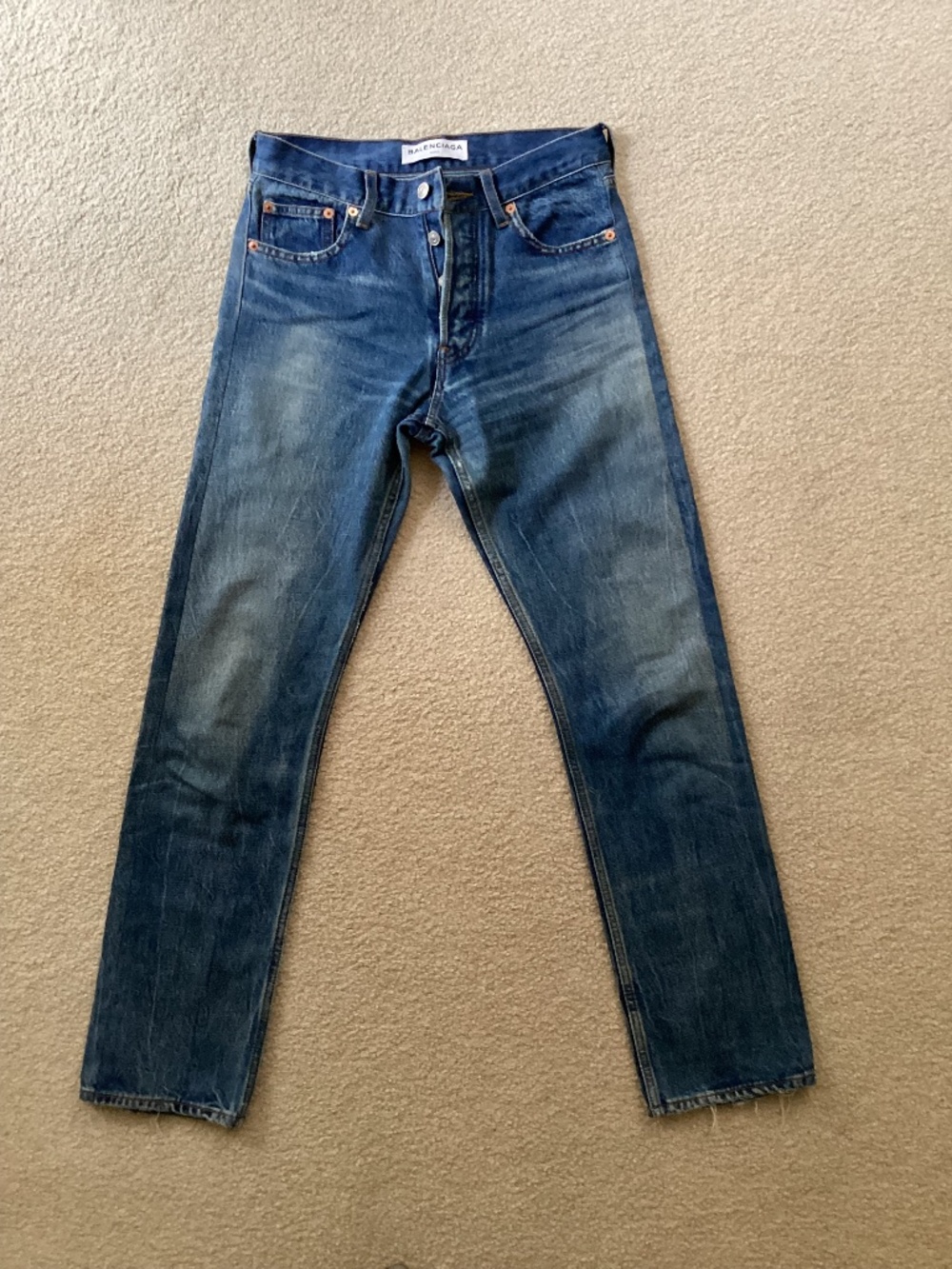Balenciaga Blue Straight Leg Women’s Jeans